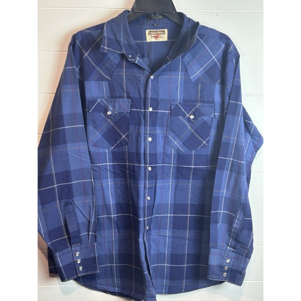Men's Authentic‎ Western Youngbloods Pearl Snap Shirt Sz XL